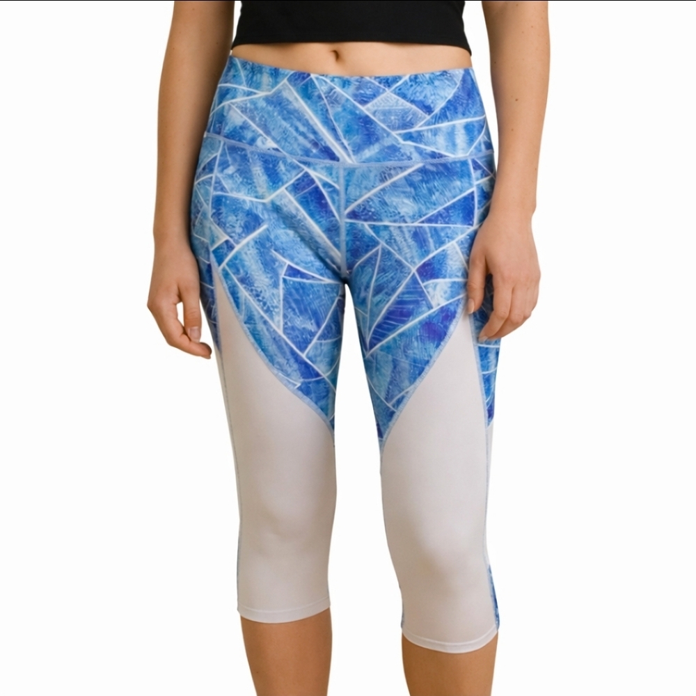 Champion Blue Yoga Workout Sporty Leggings Sz XL
